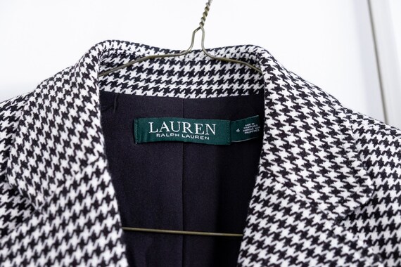 Lauren Ralph Lauren black and white houndstooth b… - image 4