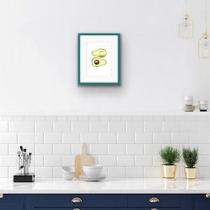 Avocado Print- Avocado Watercolor Print- Watercolor Vegetables- Kitchen Wall Art- Kitchen Decor- Housewarming Gift-Nursery Wall Art
