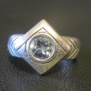 Sterling zilveren Aquamarijn ring
