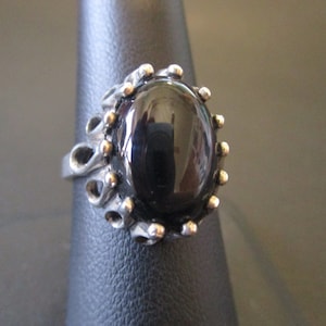 Sterling Silver Black Onyx Ring