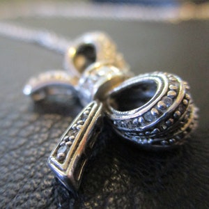 Vintage Sterling Silver Topaz  Necklace