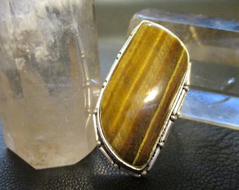 Tiger Eye Ring aus Sterlingsilber