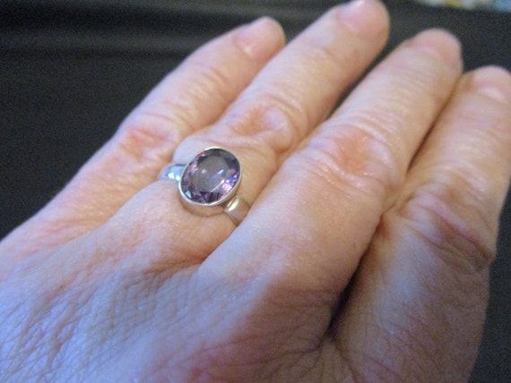 Sterling Silver Amethyst Ring - image 5