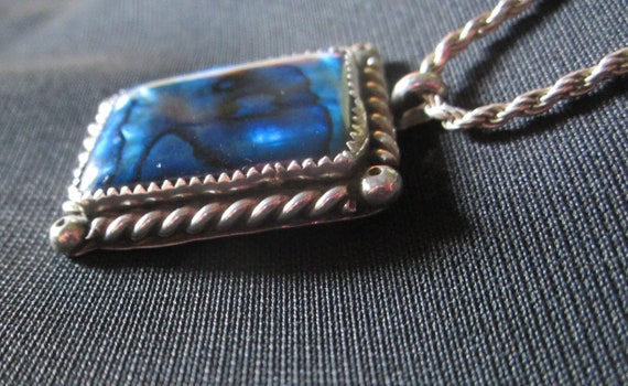 Sterling Silver Abalone Necklace - image 8