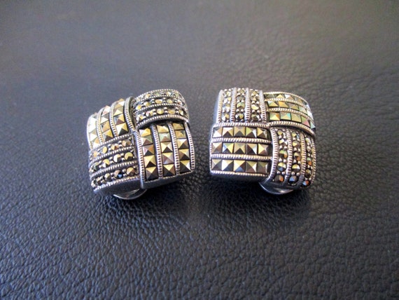 Sterling Silver Marcasite Earrings