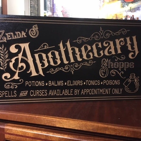 Apothecary Sign - Etsy