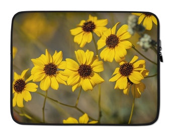 Laptop Sleeve - Yellow Desert Wildflowers