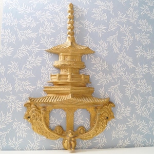 Vintage Pagoda Monkey Brass Door Knocker