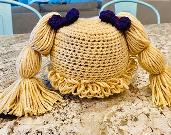 Cabbage Patch Inspired Hat