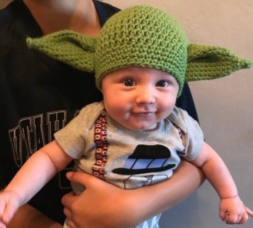 Baby Yoda Mandalorian Hecho a Mano Tejido Star War Traje Disfraz Bebé Nuevo  Cosp