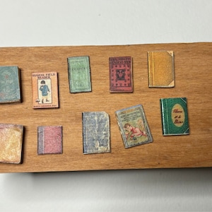 10 - 1/12th Scale Books - Set of 10