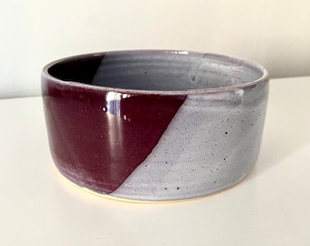 Purple and Lavender Handmade Ceramic Bowl