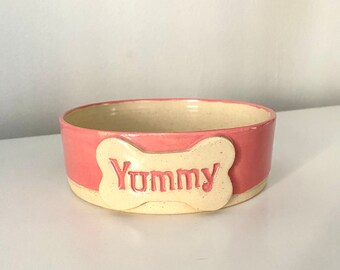 Coral Yummy Handmade Ceramic Bowl