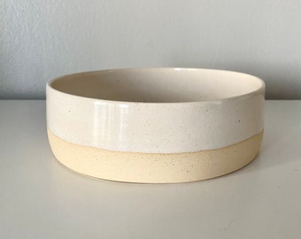 Large White Handmade Ceramic Bowl