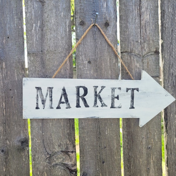 Market Sign, Flea Market, Farmers Market, Vegetable Market, Flower Market, Market Fresh Produce, Farm Decor, Rustic Kitchen Sign, Homegrown