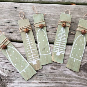 Rustic Christmas Tree Ornament, Farmhouse Tree, Holiday Decor, Tree Farm, Christmas Trees, Shabby Tree Wood, Fir, Evergreen, Pine, Repurpose