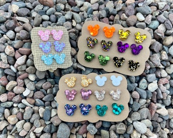 Custom Color Requests Mouse Stud Earrings