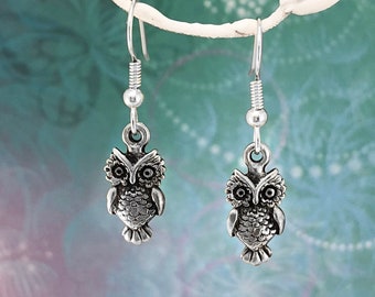 Owl Earrings, Dangle & Drop Earrings, Owl Jewellery, Baby Owl Earrings, Gift for Woman, Birthday Gift, Australian Gift