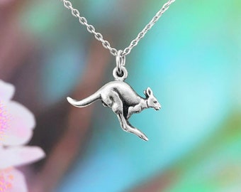 Kangaroo Necklace, Australian Necklace, Animal Jewelry, Dainty Necklace, Minimalist Necklace, Gift for Her, Australian Gift, Birthday Gift