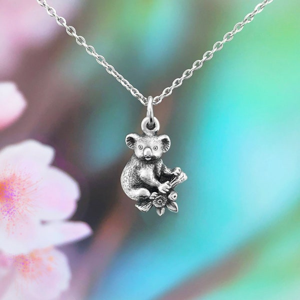 Collier de koala, collier australien, collier Dainty, bijoux de koala, bijoux d’animaux, collier minimaliste, cadeau pour elle, cadeau d’anniversaire