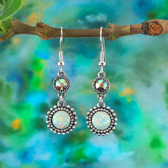 Etsy opal earrings deals