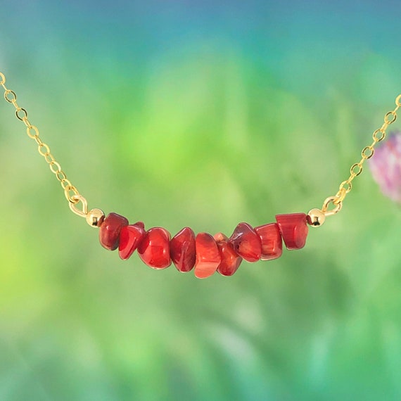 Pale Pink Coral Necklace - Chenevix Jewellery