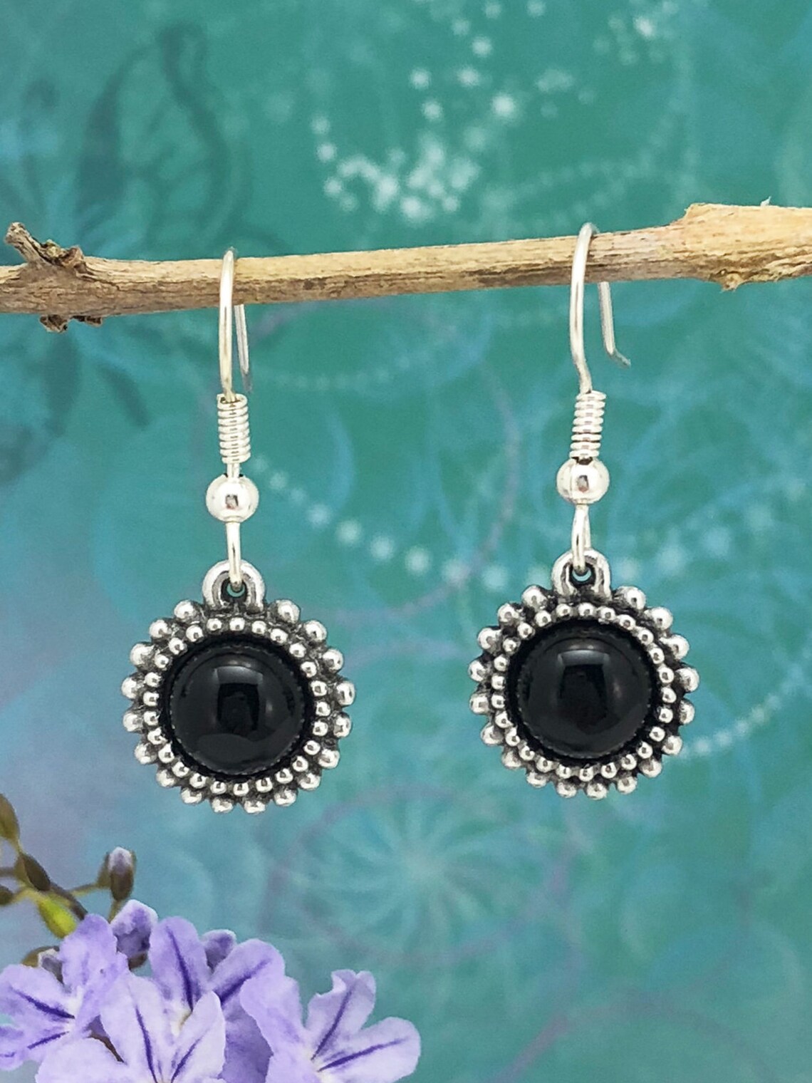 Black Onyx Earrings Black onyx jewelry Dangle & Drop Etsy