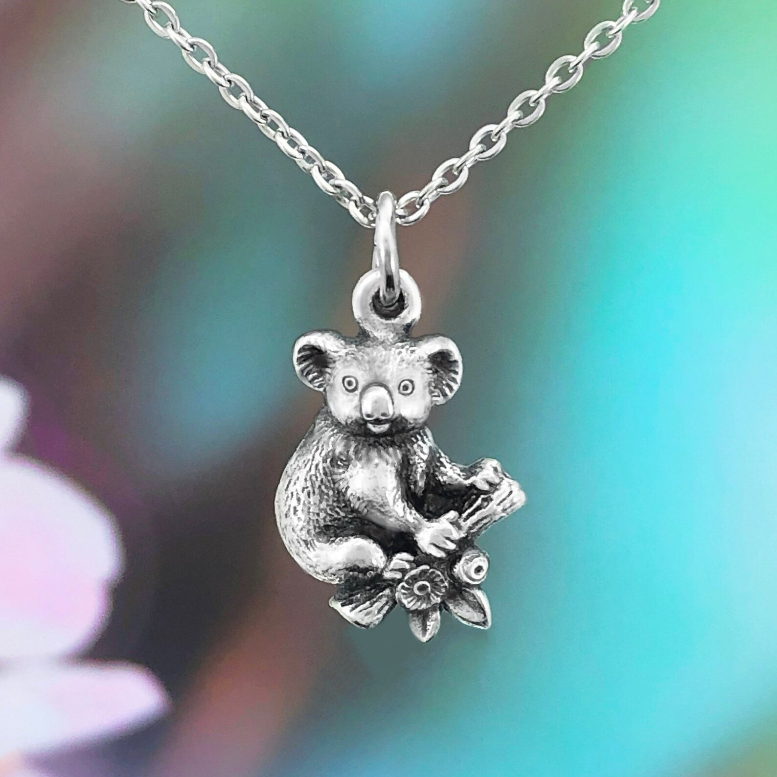 koala master obsidian necklace koala master obsidian necklace