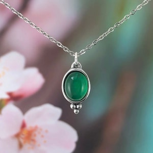 Green Agate Necklace Etsy Australia