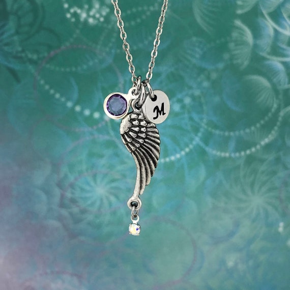 Angel wing necklace swarovski best sale
