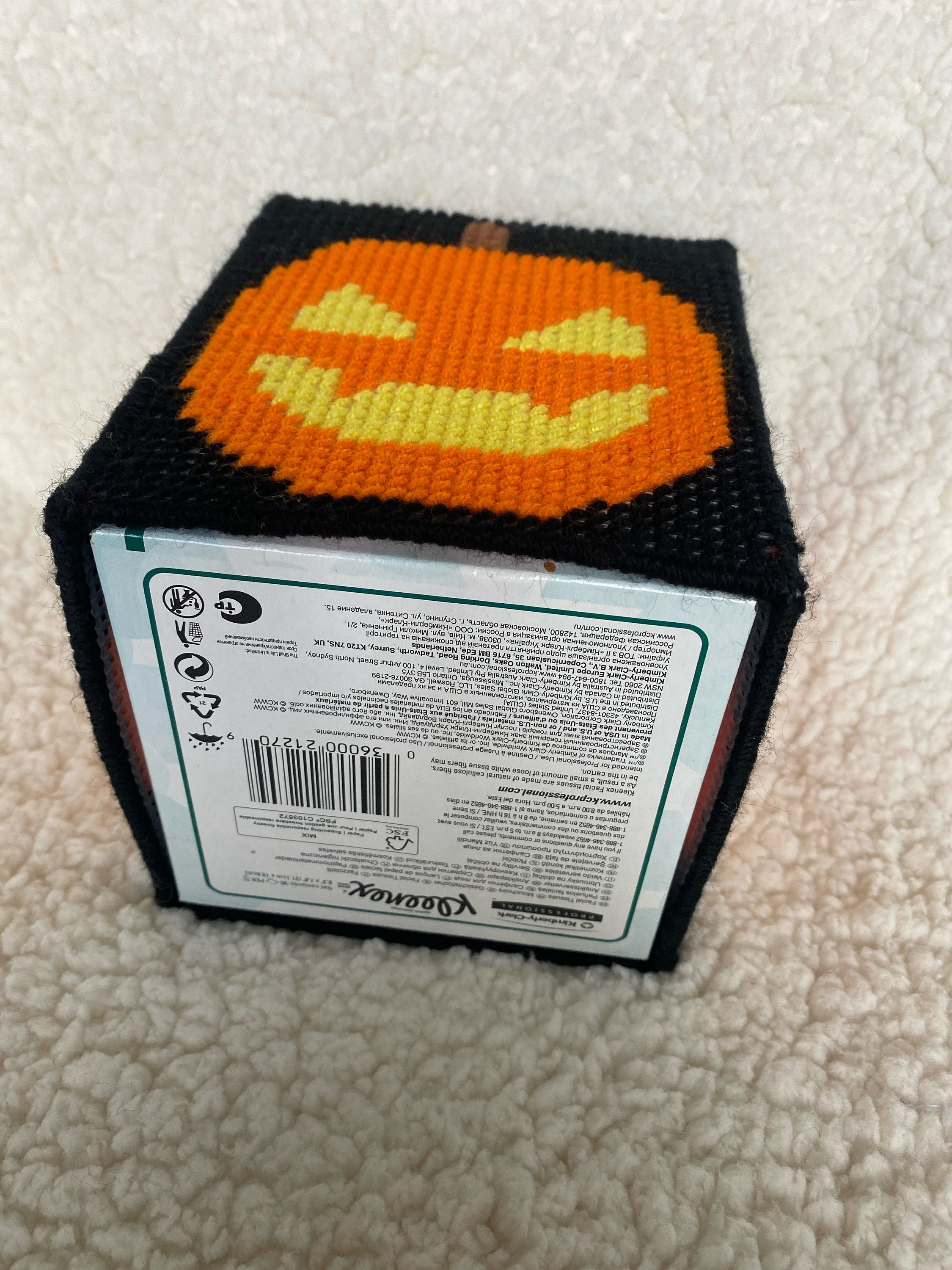 Jack O’ Lantern Tissue Box Cover New! - Etsy