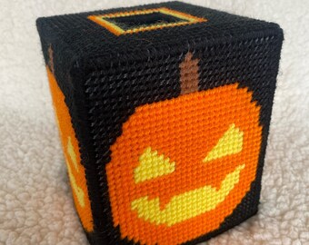 Jack O’ lantern Tissue box cover new!