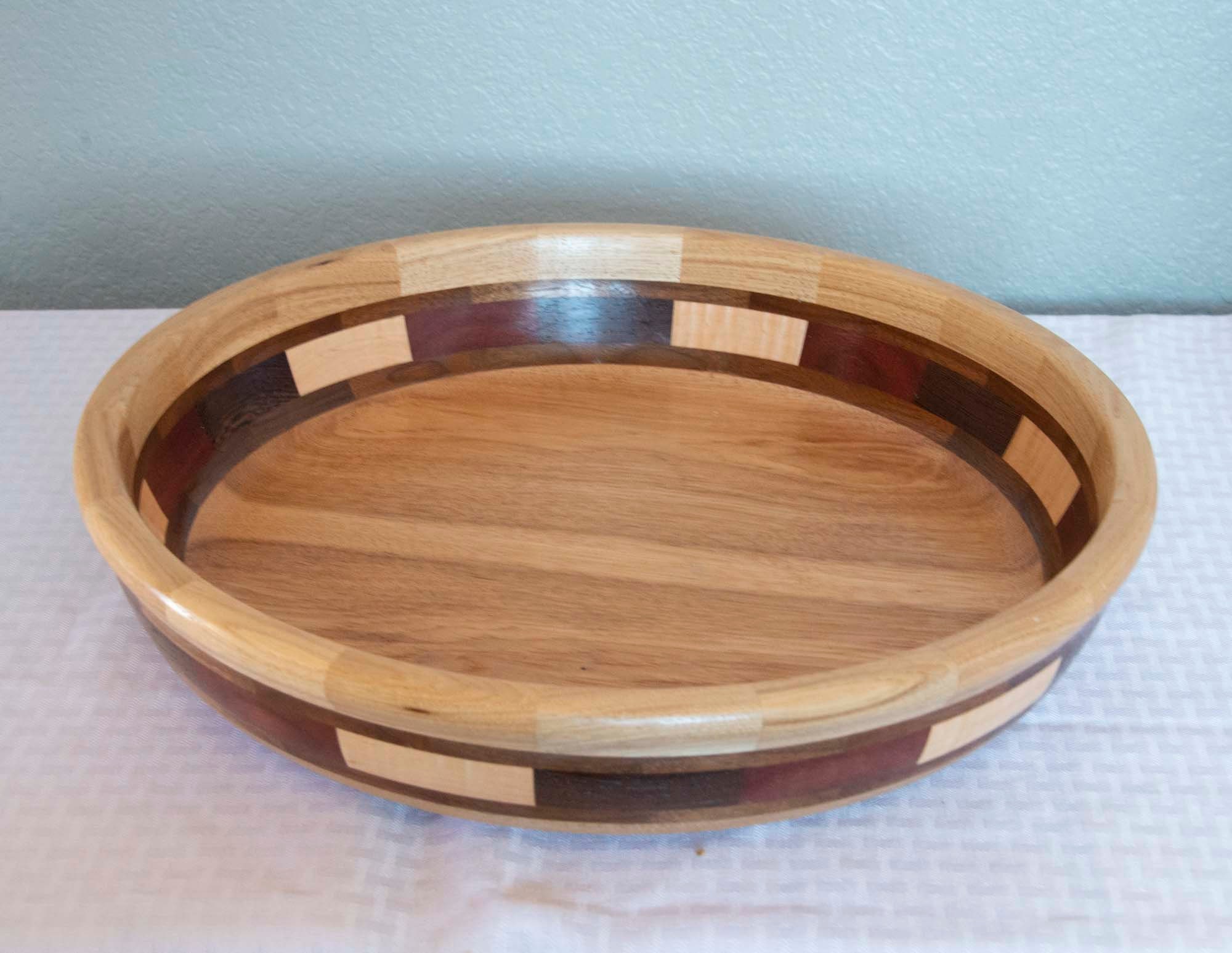 15 Inch Mixed Wood Segmented Hand Turned Platters - Etsy