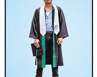 Loteria Picture conversion  &quot;El Graduado&quot;. Graduation Loteria. Graduation party.