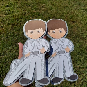 Charro centerpieces 6pcs , cake topper, 12pc charro cupcake toppers, Bautizo y primer año, primer communion,