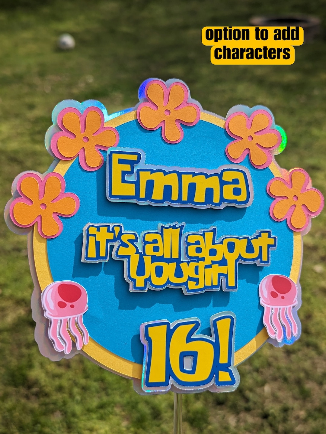 It s all about you girl cake topper birthday cake topper 16th