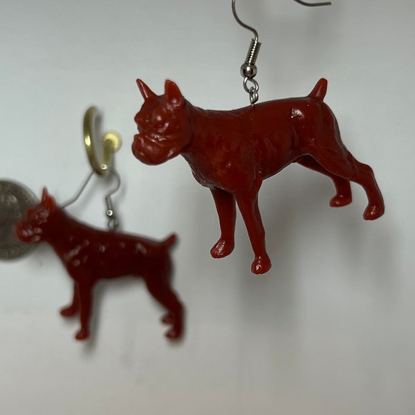 Boxer Dog Earrings