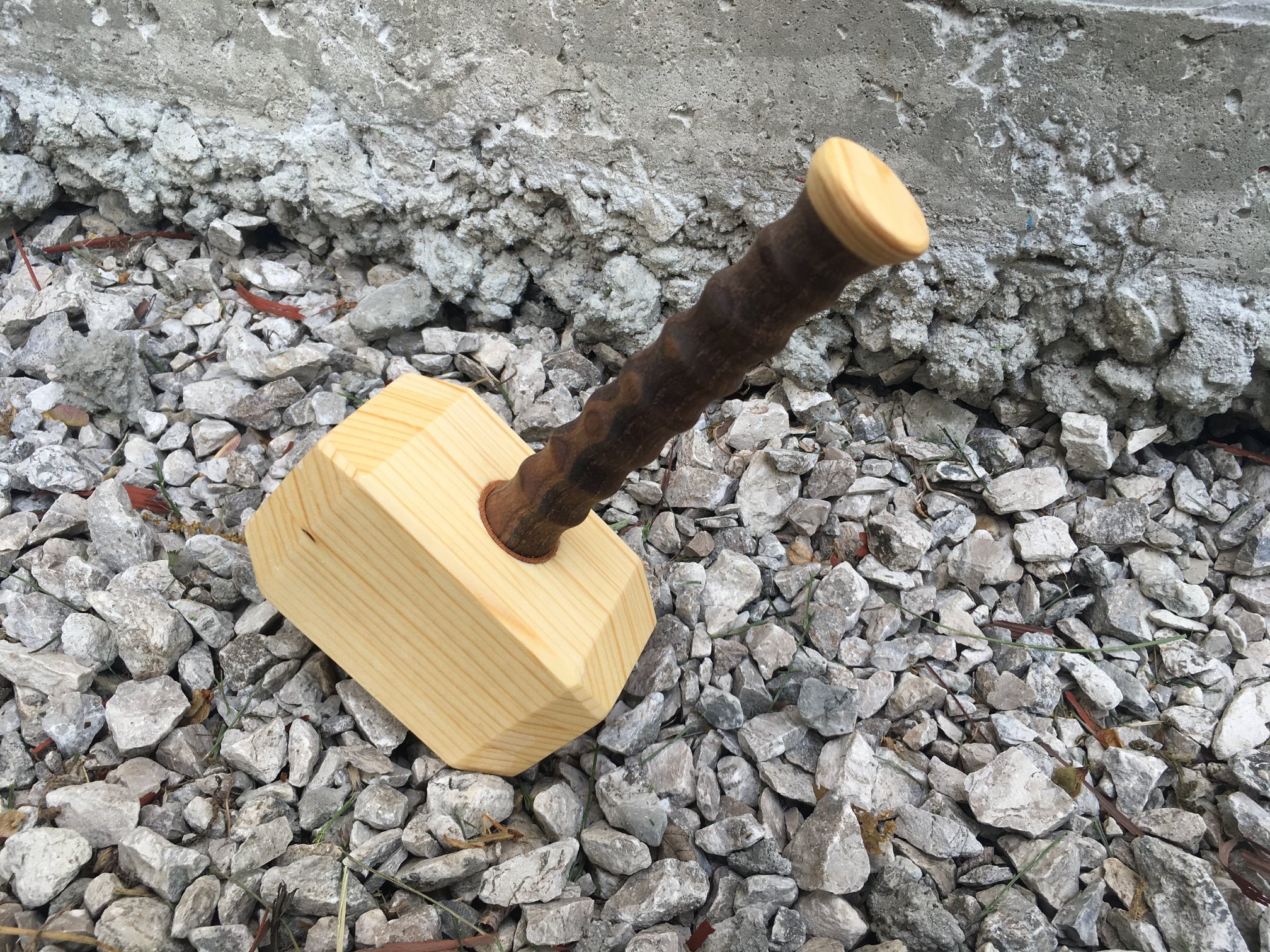 Wooden Thor Hammer Baby Rattle Etsy