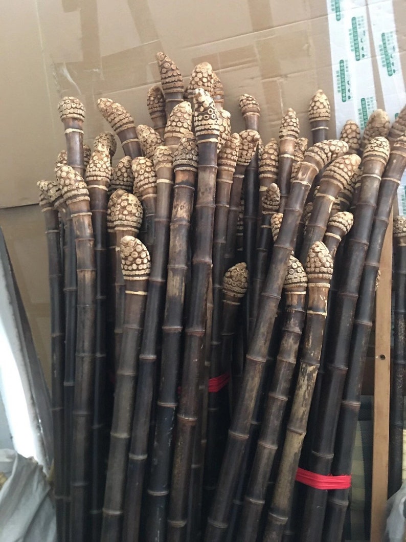 Length 53/57 135145cmBlack bamboo sticks for making Etsy