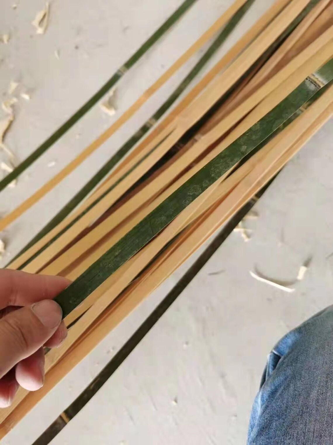 Sourcing Map Bambusstreifen 7 Rollen - 0,4mm Dick Für Korbflechten & Handwerk