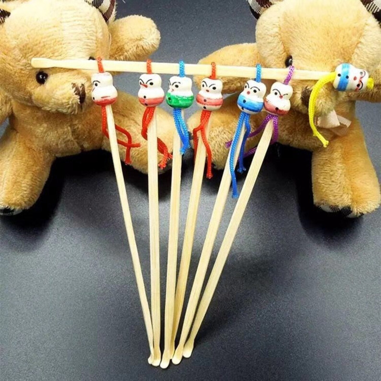 Natural Bamboo Chinese Ear Pick Ear Spoonwith Doll figure Etsy