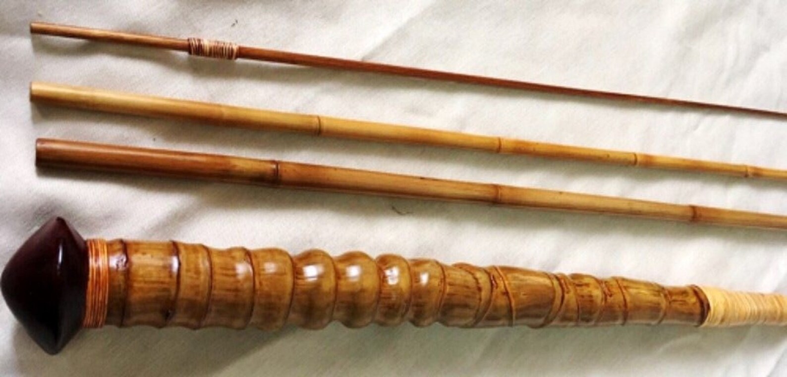 Varied Size/style Japanese 3pcs Bamboo Fishing Rod Blanks Etsy