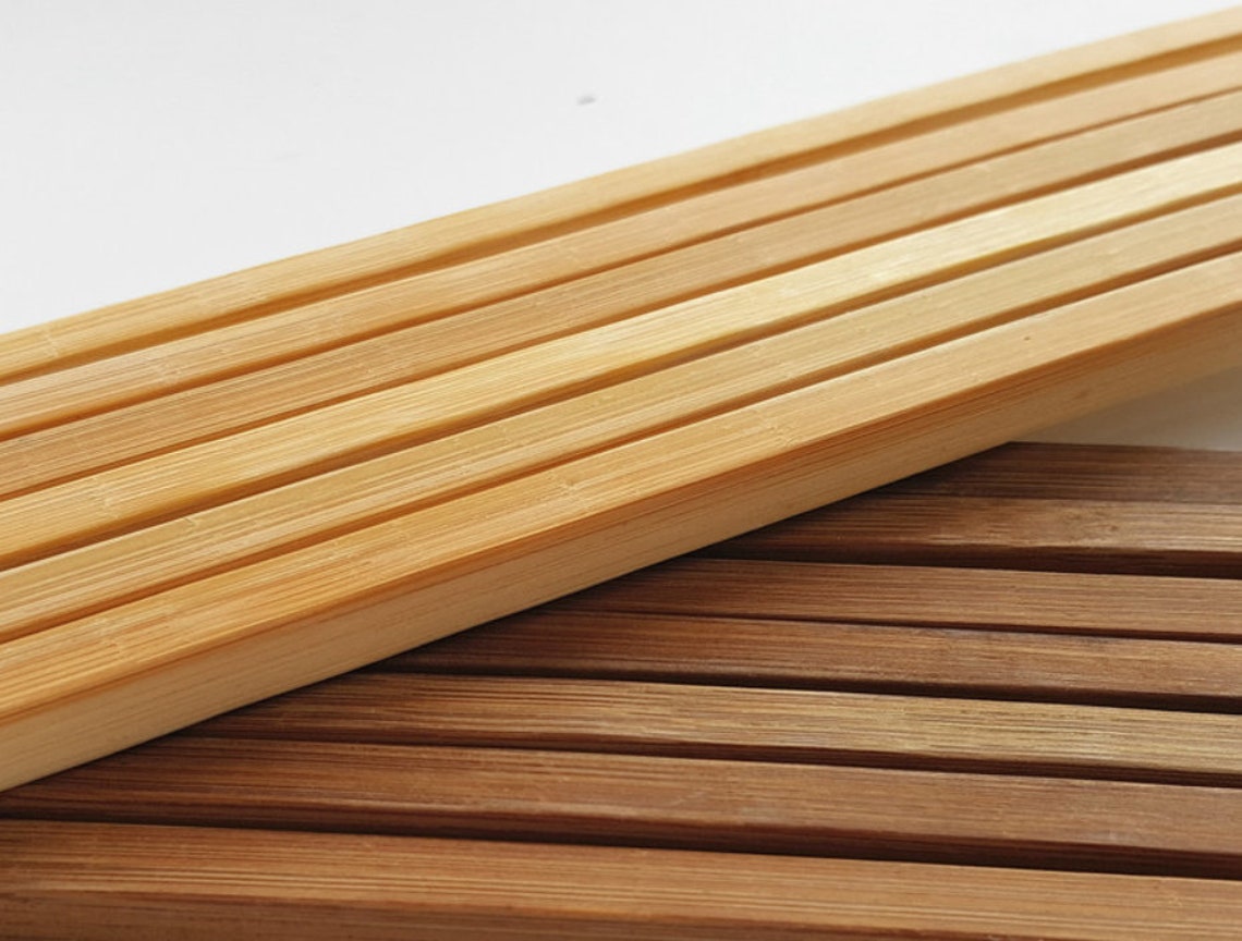 L160cm63inch50 pcs Varied sizes Moso Bamboo strips of square Etsy