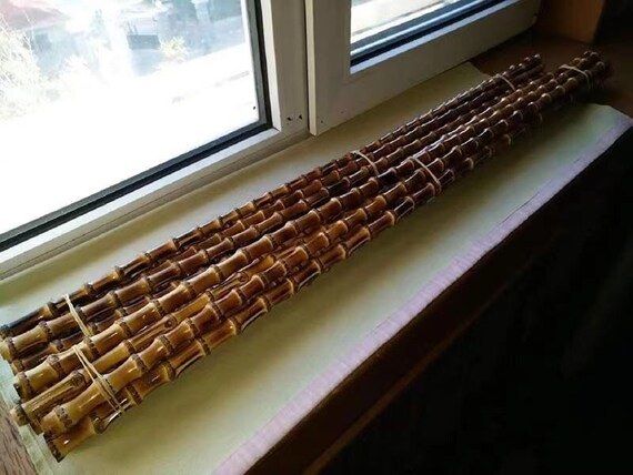 L 53"/57"Black bamboo sticks  for making walking/Hiking Cane Wholesale Amounts 