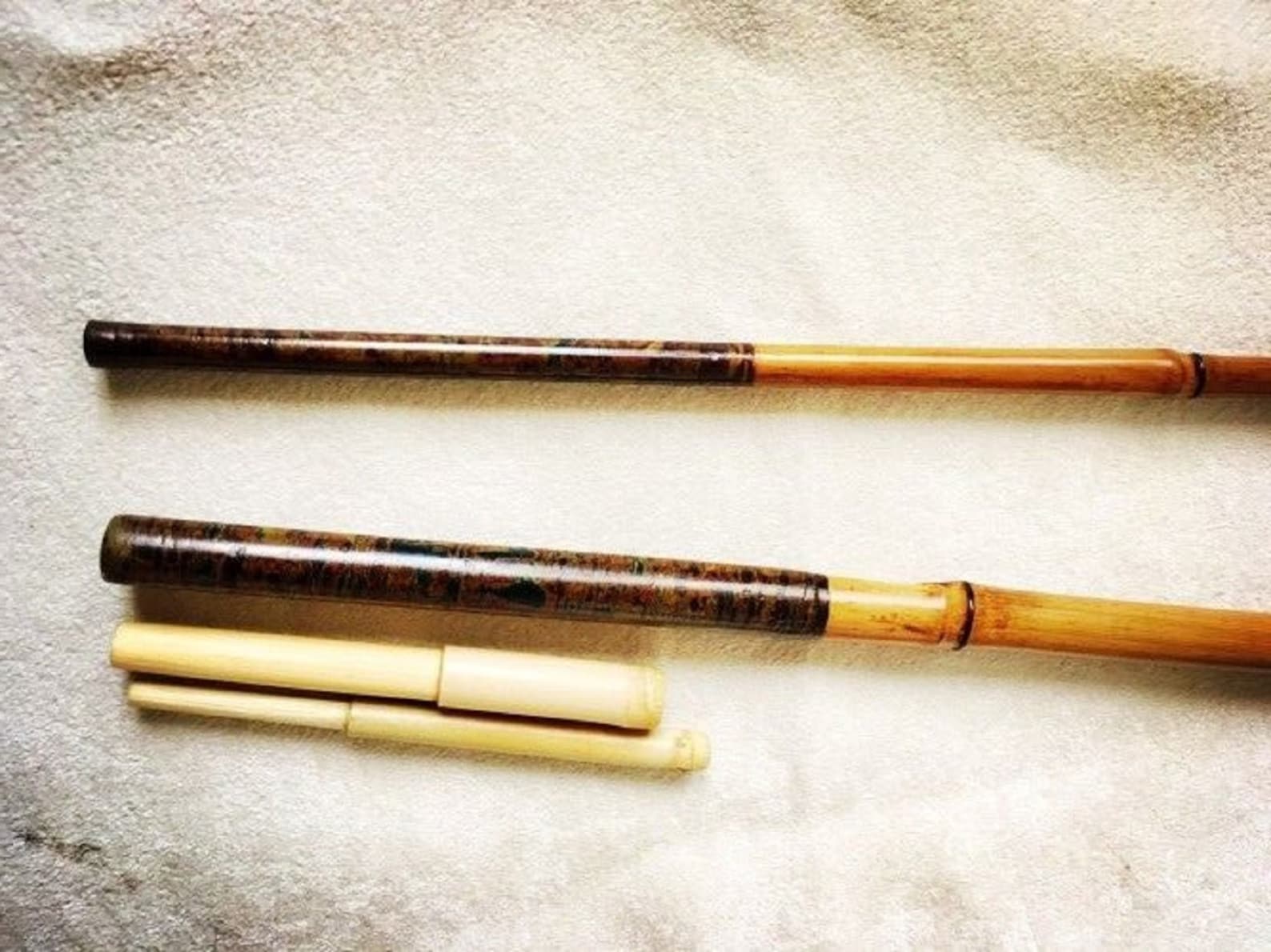 Varied Size/style Japanese 3pcs Bamboo Fishing Rod Blanks Etsy