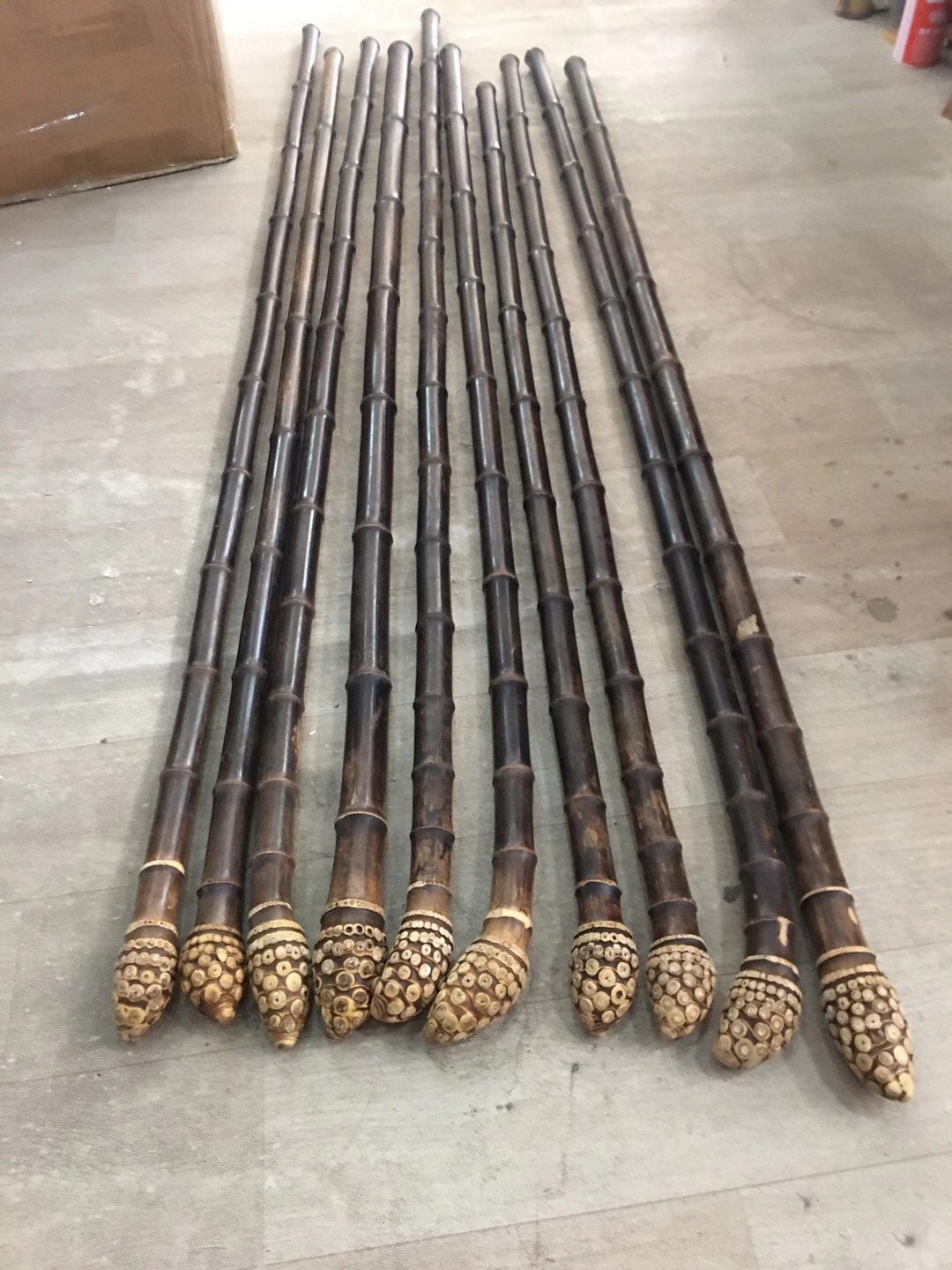 Length 53/57 135145cmBlack bamboo sticks for making Etsy