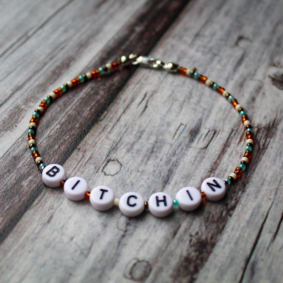 70s Slang Bracelets 70s Style Seed Bead Bracelets Slang Etsy