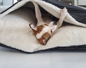 Dog bed, Cave dog bed, Whippets bed, Snuggle bed. 92cm x 70cm.
