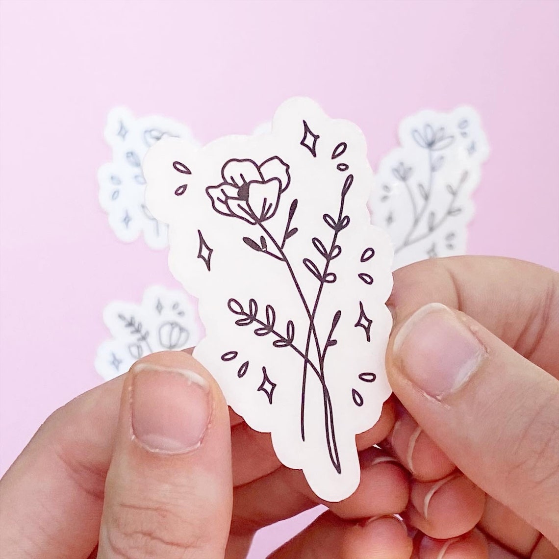 Tattoos set of 6 cute flower temporary tattoos Etsy