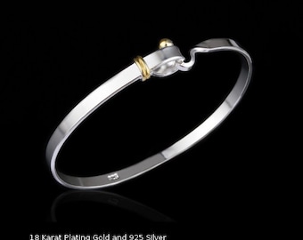 Catch me if you can Friendship Infinity Love Forever Heart Knot Silver Gold 925 Bangle little elegant cute bangle popular bracelet jewelery